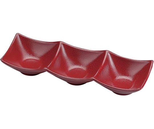 福井クラフト 三点深型薬味皿 朱ゆず天目 45158210 1個（ご注文単位1個）【直送品】