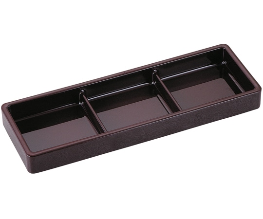 福井クラフト 桐木目三点薬味皿 新溜 45001060 1個（ご注文単位1個）【直送品】