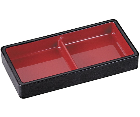 福井クラフト 桐木目二点薬味皿 黒内朱 45001070 1個（ご注文単位1個）【直送品】