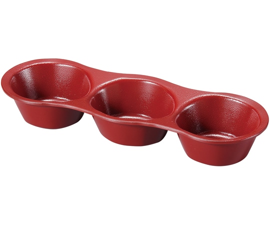 福井クラフト そら豆深型薬味皿 朱ゆず天目 40410350 1個（ご注文単位1個）【直送品】