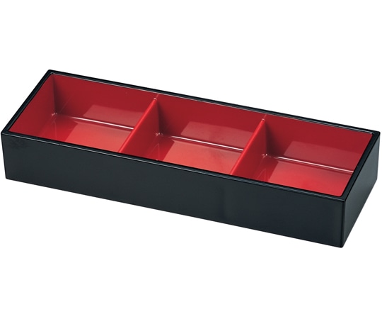 福井クラフト 3点珍味箱 黒(内朱) 82010430 1個（ご注文単位1個）【直送品】