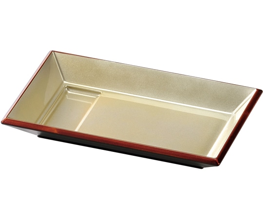 福井クラフト 18cm 四方皿(タレ付)黄金銀彩天べっ甲 82155495 1個（ご注文単位1個）【直送品】