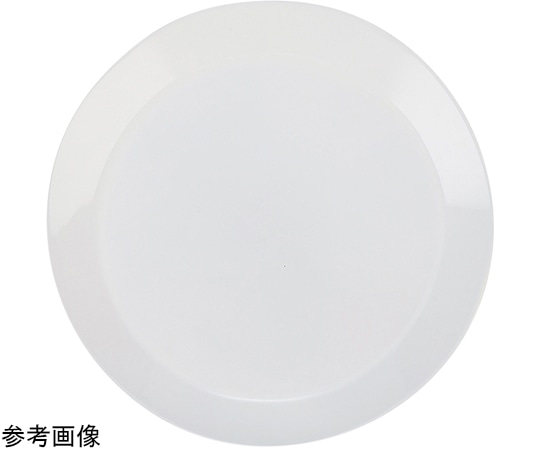 福井クラフト 19.4cm リム付サークルプレート ホワイト裏白塗汚染防止加工 50028625 1個（ご注文単位1個）【直送品】