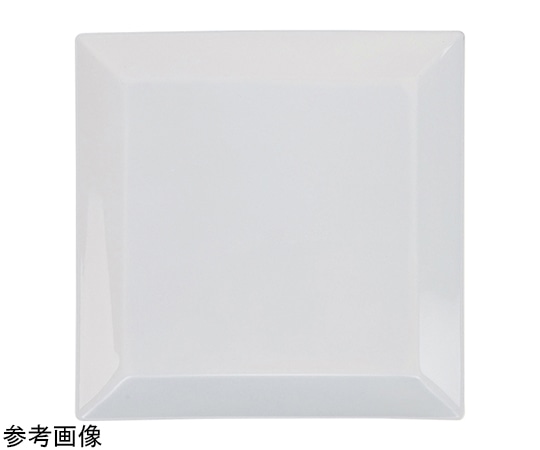 福井クラフト 19.4cm 角スクウェプレート ホワイト裏白塗汚染防止加工 50028670 1個（ご注文単位1個）【直送品】