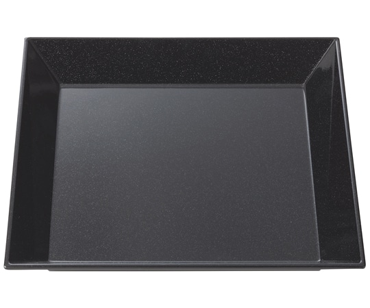 福井クラフト 22cm スクエアフラットプレート 黒艶消(裏黒) 50028570 1個（ご注文単位1個）【直送品】
