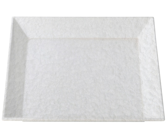 福井クラフト 22cm スクエアフラットプレート ホワイトアクア(裏白塗)汚染防止 17412285 1個（ご注文単位1個）【直送品】