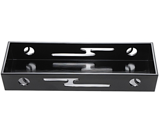 福井クラフト 9寸 長手すかし盛器 オール黒 54300440 1個（ご注文単位1個）【直送品】