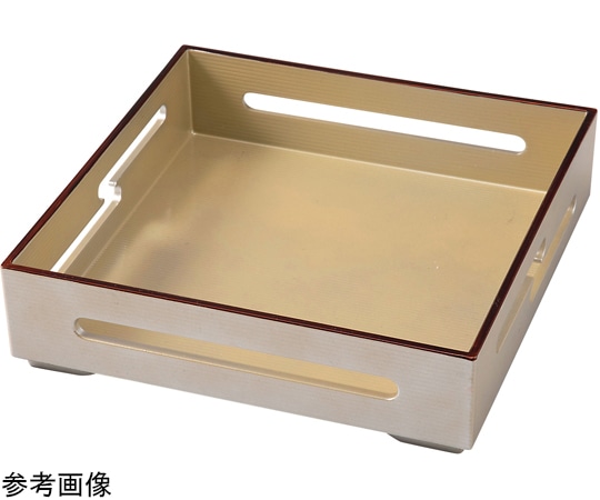 福井クラフト 7寸 角雲すかし箱 パールシルバー天べっ甲 55204635 1個（ご注文単位1個）【直送品】