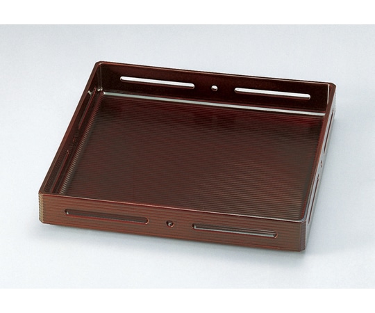 福井クラフト 8寸 角すかし盛器 溜 51180580 1個（ご注文単位1個）【直送品】