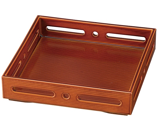 福井クラフト 5寸 千筋すかし盛器 漆調春慶 51272303 1個（ご注文単位1個）【直送品】