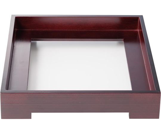 福井クラフト 4連プレート用木枠 乱筋栃 51019130 1個（ご注文単位1個）【直送品】