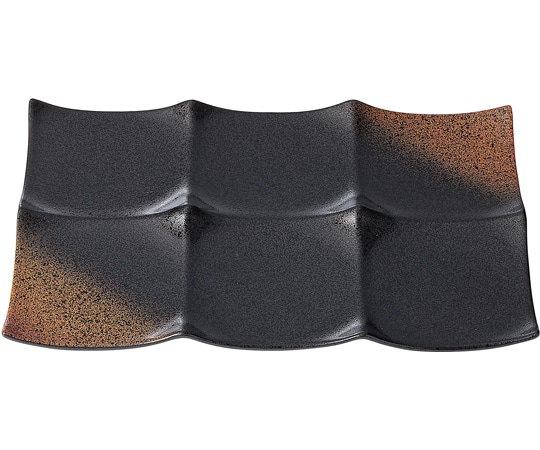 福井クラフト ABS6連プレート 焼き締め裏黒(全面塗) 51019180 1個（ご注文単位1個）【直送品】