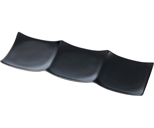 福井クラフト ABS3連プレート 黒艶消(裏黒) 50023220 1個（ご注文単位1個）【直送品】