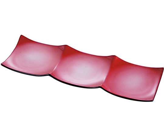 福井クラフト ABS3連プレート 朱銀かすみ裏黒 51017040 1個（ご注文単位1個）【直送品】