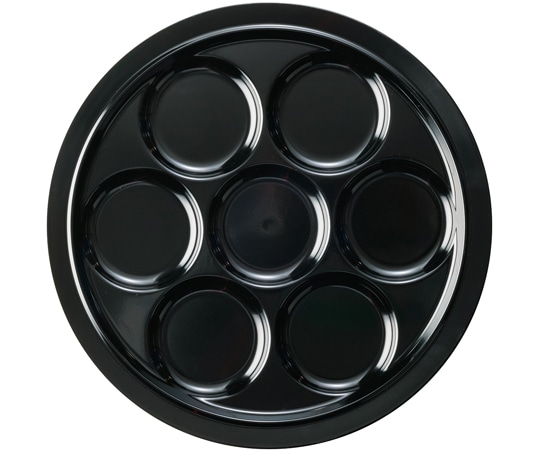 福井クラフト TA30cm 丸渕付7ップレート 黒(裏黒) 50023230 1個（ご注文単位1個）【直送品】