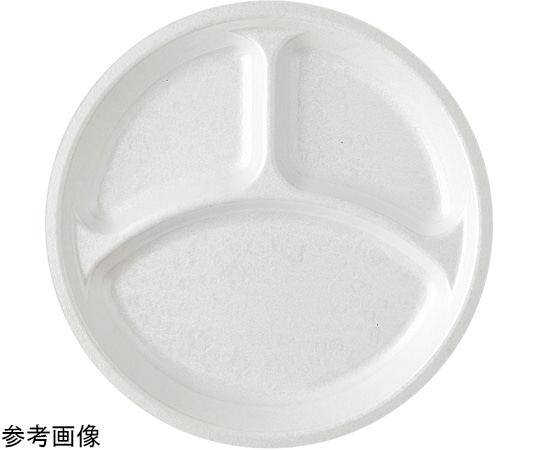 福井クラフト 耐熱23cm 丸プレート ホワイトアクア(裏白塗) 51354760 1個（ご注文単位1個）【直送品】