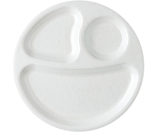 福井クラフト 耐熱27cm サークルプレート ホワイトアクア(裏白塗) 17412490 1個（ご注文単位1個）【直送品】