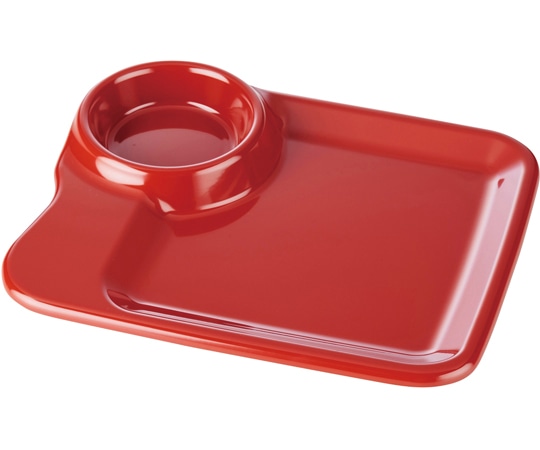 福井クラフト 立食パーティー取り皿 朱 50023250 1個（ご注文単位1個）【直送品】