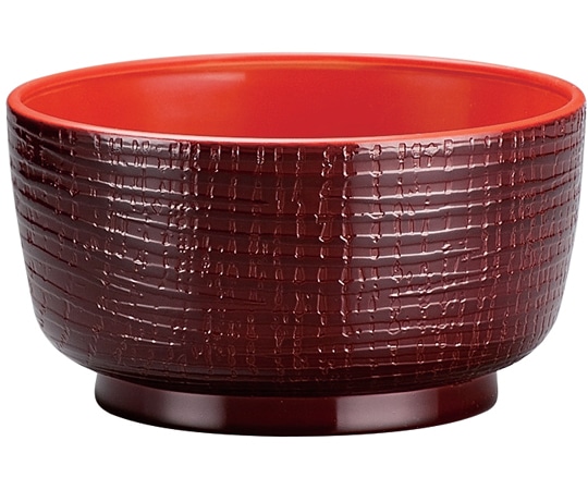 福井クラフト 耐熱ケヤキ飯椀(小)溜内朱塗(親) 12033972 1個（ご注文単位1個）【直送品】