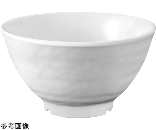 福井クラフト メラミン φ11.2 飯碗 雲波(白グロス) 75007010 1個（ご注文単位1個）【直送品】