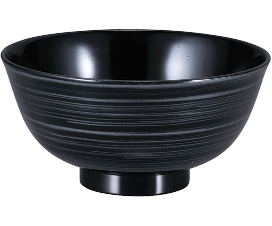 福井クラフト A寿光飯椀(小)黒銀刷毛目 33024780 1個（ご注文単位1個）【直送品】