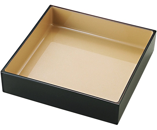 福井クラフト A 138×138 正角箱(玉手重用)銀天ベッ甲(外黒) 41320440 1個（ご注文単位1個）【直送品】