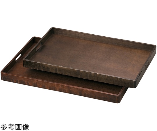 福井クラフト 木)尺9 荒彫脇取盆 よもぎ塗 16913430 1個（ご注文単位1個）【直送品】