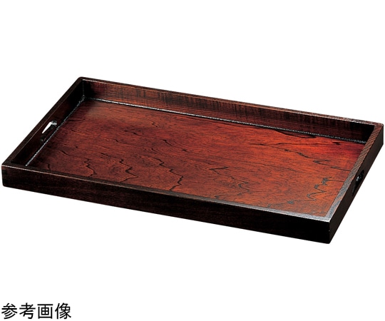 福井クラフト 木)2尺 ケヤキ脇取盆 ふき漆 17280870 1個（ご注文単位1個）【直送品】