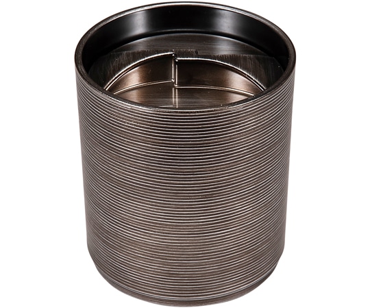 福井クラフト 耐熱式部箸洗椀(蓋親)銀錆透き内黒 30045490 1個（ご注文単位1個）【直送品】