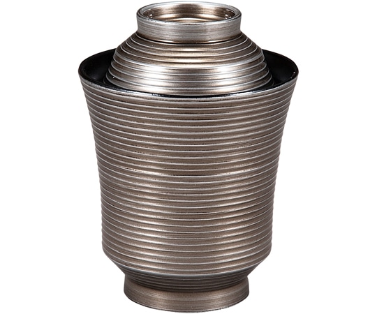 福井クラフト 線引き細身箸洗椀(蓋親)銀錆透き内黒 30044310 1個（ご注文単位1個）【直送品】