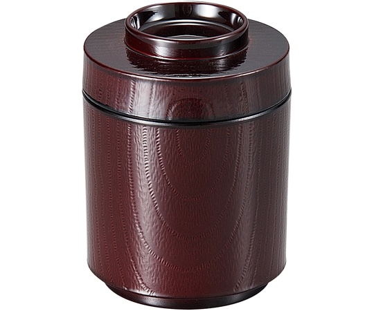 福井クラフト 耐A筒型箸洗い椀(蓋親)溜内黒 30004430 1個（ご注文単位1個）【直送品】