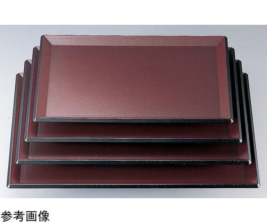 福井クラフト 耐熱A)尺2 羽反布目盆 エンジメタ普賢塗弱SL 15240300 1個（ご注文単位1個）【直送品】