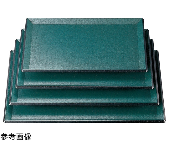 福井クラフト 耐熱A)尺4 羽反布目盆 グリーンメタ普賢塗弱SL 15240280 1個（ご注文単位1個）【直送品】