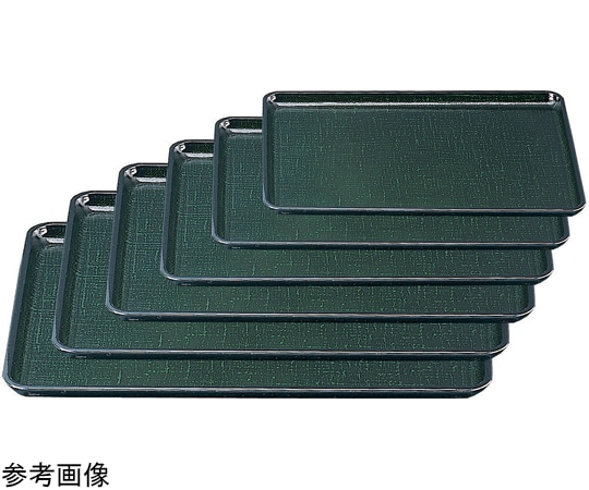 福井クラフト 耐熱A)新尺2 カスリ盆 グリーンカスリSL 15105970 1個（ご注文単位1個）【直送品】