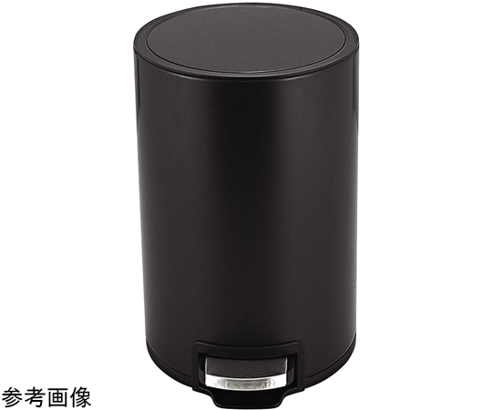 福井クラフト 6L ゴミ箱(黒)ペダル式・内バケツ付 11020850 1個（ご注文単位1個）【直送品】