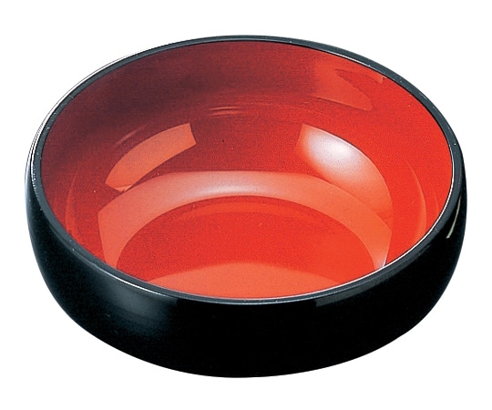 福井クラフト 4寸 丸鉢(段付)黒内朱天黒 70001740 1個（ご注文単位1個）【直送品】