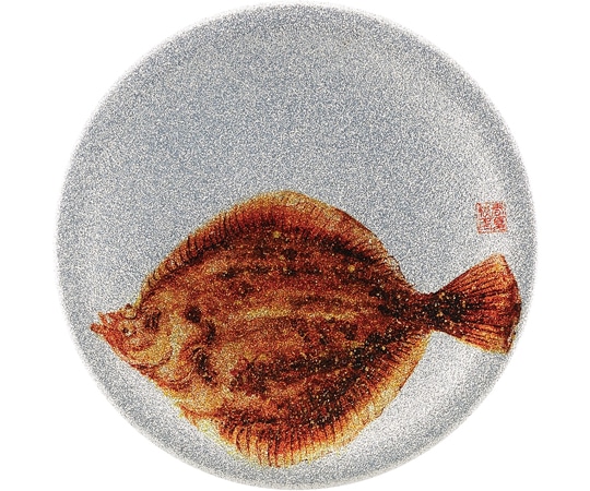 福井クラフト A150寿司皿 シルバーパール ヒラメ 13000022 1個（ご注文単位1個）【直送品】