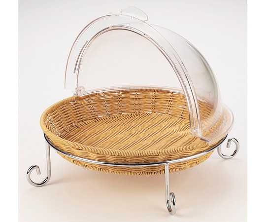 福井クラフト PP丸バスケット 浅I+丸カバー+スタンド 50024135 1個（ご注文単位1個）【直送品】