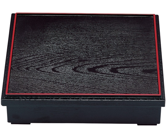 福井クラフト 8.5寸 殿上木目松花堂 黒天朱 内黒 70003500 1個（ご注文単位1個）【直送品】