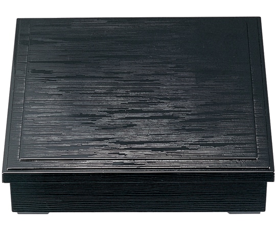 福井クラフト 8.5 ヘギ目松花堂 黒(蓋親) 21040660 1個（ご注文単位1個）【直送品】