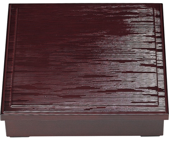 福井クラフト 8.5 ヘギ目松花堂 溜(蓋親) 21040670 1個（ご注文単位1個）【直送品】