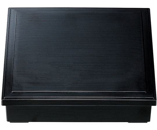 福井クラフト 8.5寸 千筋加伏蓋 松花堂 黒内黒 21020491 1個（ご注文単位1個）【直送品】