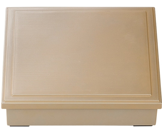 福井クラフト 8.5寸 千筋加伏蓋 1段松花堂 銀(蓋親) 24024020 1個（ご注文単位1個）【直送品】