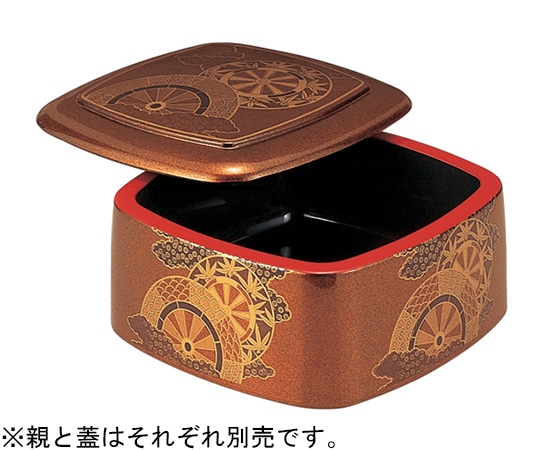 福井クラフト 三味胴ちらし 梨地御所車(蓋) 74010131 1個（ご注文単位1個）【直送品】
