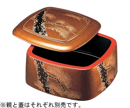 福井クラフト 三味胴ちらし 梨地老松(親) 74010172 1個（ご注文単位1個）【直送品】