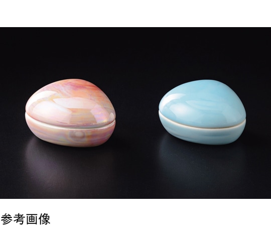 福井クラフト 陶)蓋付貝珍味 ブルー吹白化粧 80500270 1個（ご注文単位1個）【直送品】