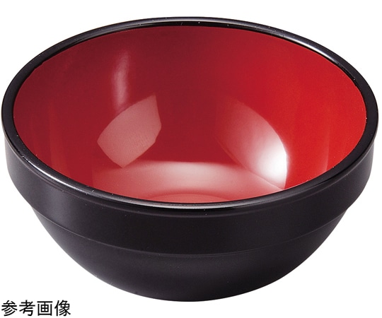 福井クラフト φ86 スタックボール(中)黒内朱 51272187 1個（ご注文単位1個）【直送品】