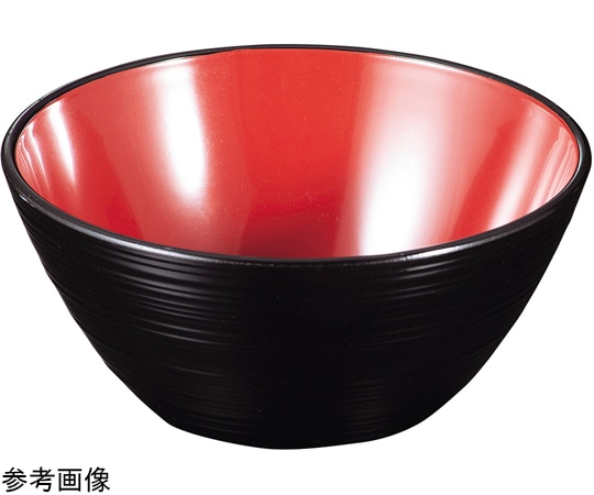 福井クラフト φ100 荒筋聖火鉢 黒内朱 21007315 1個（ご注文単位1個）【直送品】