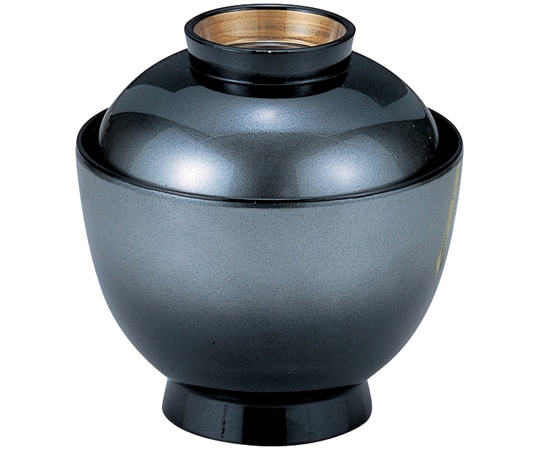 福井クラフト 耐熱3.2寸 玉子椀 銀ボカシ高台内金 内黒 70000050 1個（ご注文単位1個）【直送品】