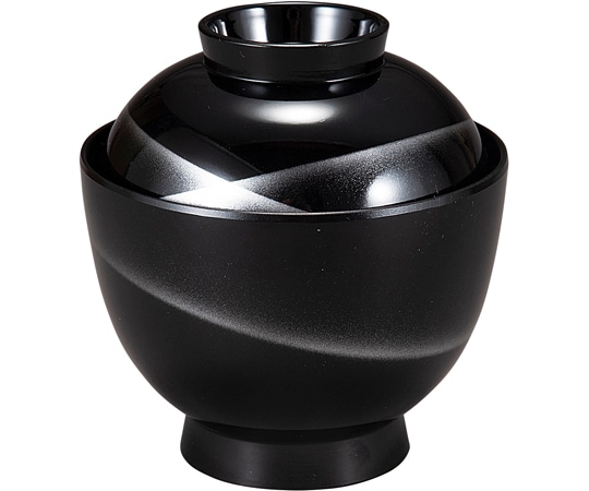 福井クラフト 耐熱3.2寸 玉子椀 黒スペース 内黒 30044590 1個（ご注文単位1個）【直送品】